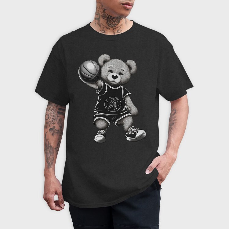 Basketball Bear, Tricou Barbati (Unisex)