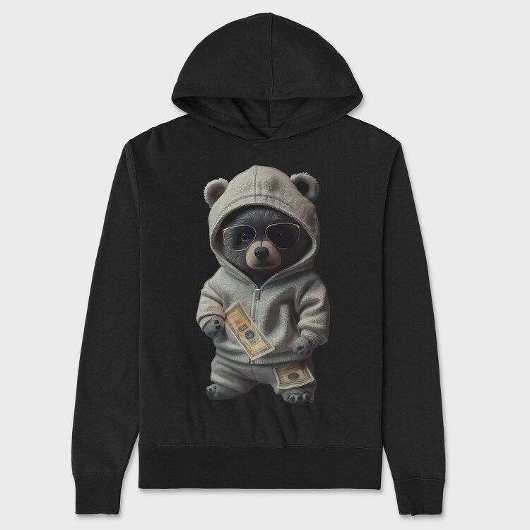 Teddy Hoodie, Hanorac Oversize Barbati (Unisex)