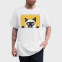 Peeking Cat, Tricou Barbati (Unisex)
