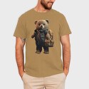 Teddy With Backpak, Tricou Barbati (Unisex)