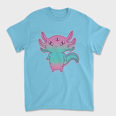 Tricou Barbati (Unisex), Cute Axolotl Pastel Goth