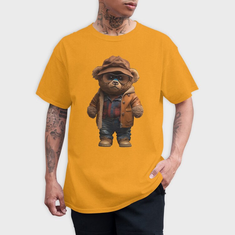 Vintage Teddy Bear, Tricou Barbati (Unisex)