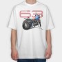 Motorcycle 69, Tricou Oversize Barbati (Unisex)