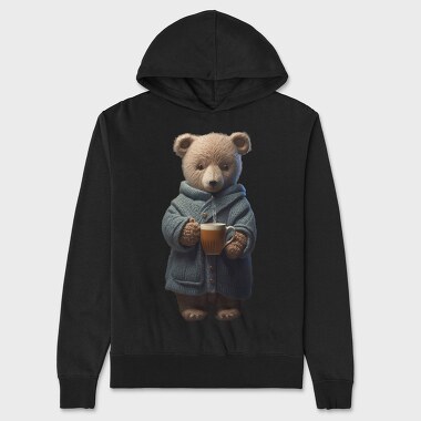 Teddy Morning Coffee, Hanorac Oversize Barbati (Unisex)