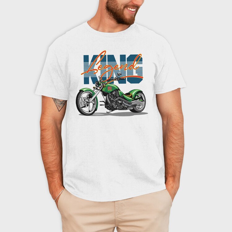 Motorcycle Legend, Tricou Barbati (Unisex)