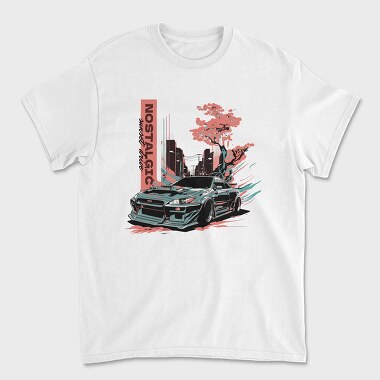 Japanese Car Custom Street Drive Nostalgic Sunset, Tricou Barbati (Unisex)