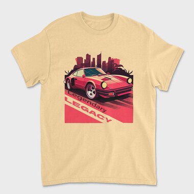 Legendary Legacy Classic Sports Car Vaporwave, Tricou Barbati (Unisex)