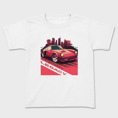 Legendary Legacy Classic Sports Car Vaporwave, Tricou Copii