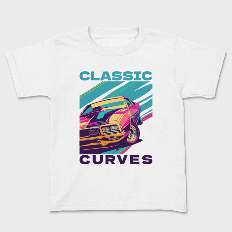 Muscle Car Pop Classic Curves, Tricou Copii