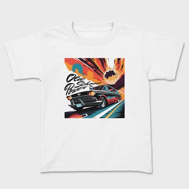 Old School Power Hot Road Cars Comic, Tricou Copii