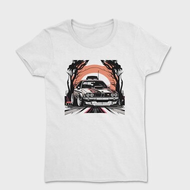 Personalized Classic Car Dead Trees Sunset, Tricou Femei