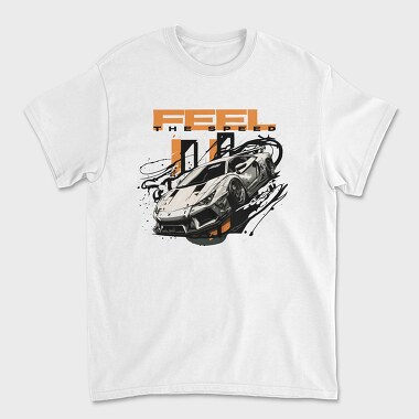 Race Car Shapes Feel the Speed, Tricou Barbati (Unisex)