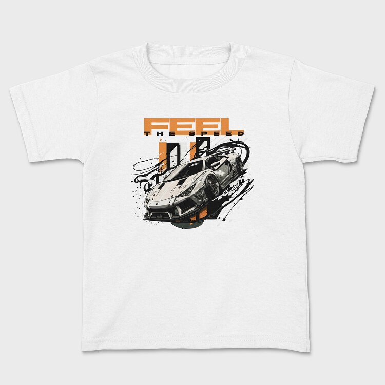 Tricou Copii, Race Car Shapes Feel the Speed