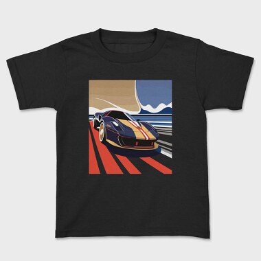 Retro Supercar in Vintage, Tricou Copii