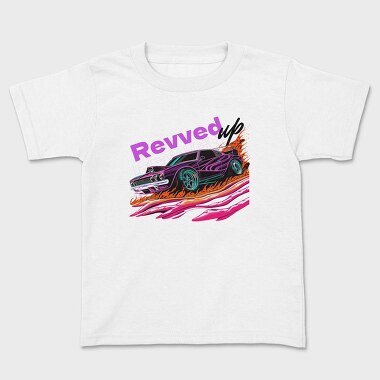 Revved Up Muscle Car Pop, Tricou Copii