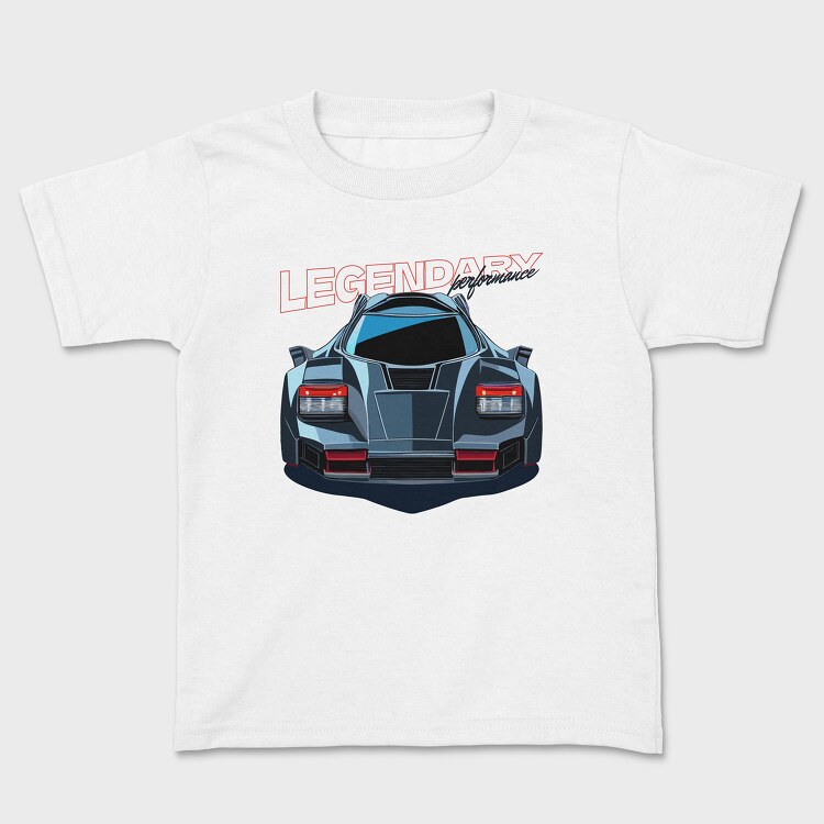 Sports Car Front Perspective Legendary Performance, Tricou Copii