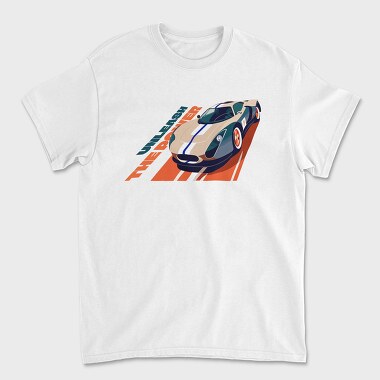 Sports Car Track Unleash Power, Tricou Barbati (Unisex)