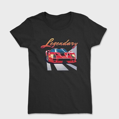 Supercar Front Perspective Legendary Speed, Tricou Femei