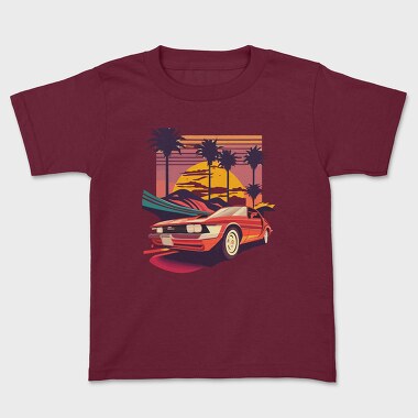 Vintage Convertible Car, Tricou Copii