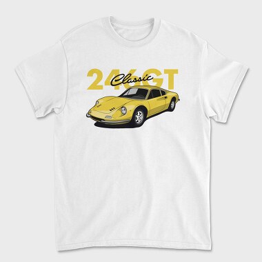 Ferrari Dino 246 Gt, Tricou Barbati (Unisex)