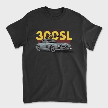 Mercedes Benz 300SL Gullwing, Tricou Barbati (Unisex)