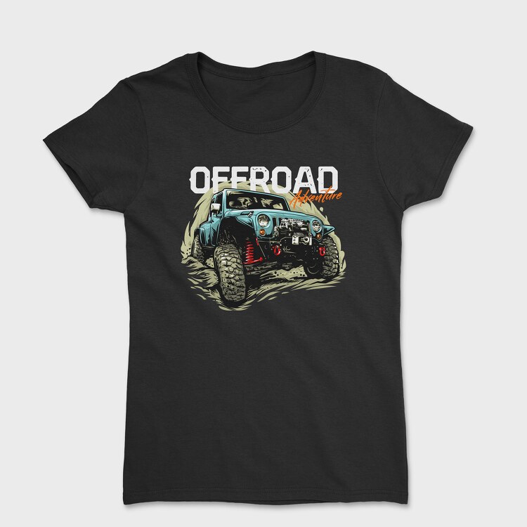 Tricou Femei, Adventure Offroad Jeep