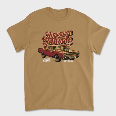 American Muscle Old Car, Tricou Barbati (Unisex)