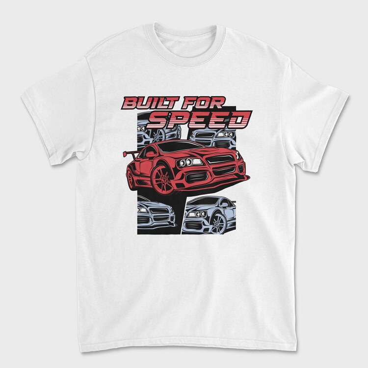 Built for Speed Gtr Red, Tricou Barbati (Unisex)