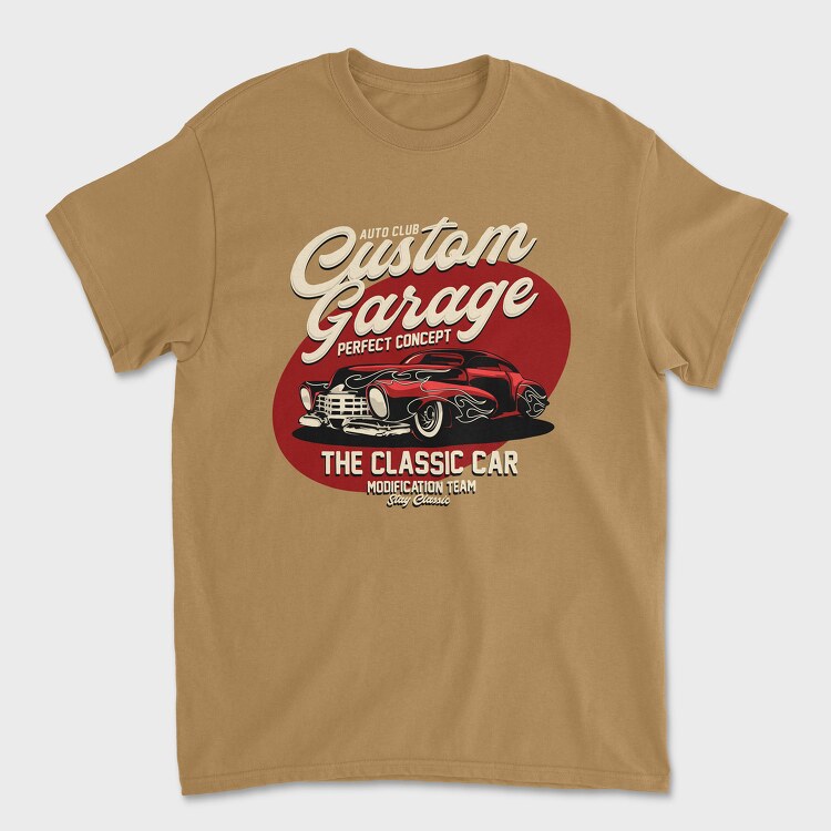 Custom Garage the Classic Car, Tricou Barbati (Unisex)