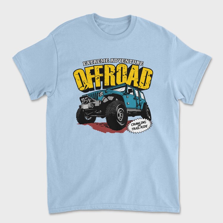 Tricou Barbati (Unisex), Extreme Adventure Offroad Jeep