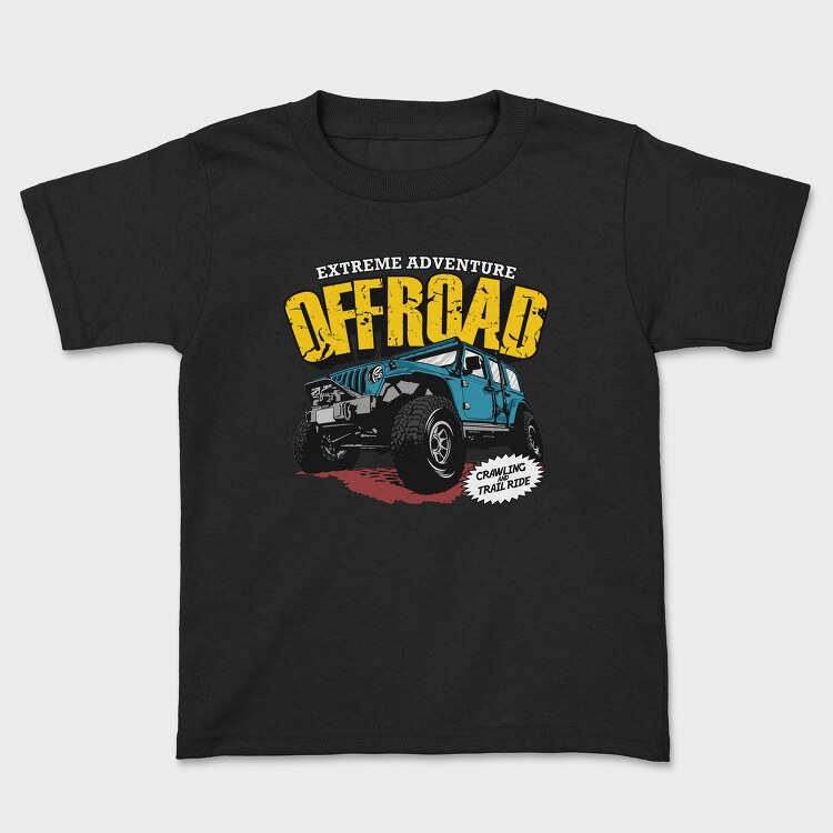 Tricou Copii, Extreme Adventure Offroad Jeep