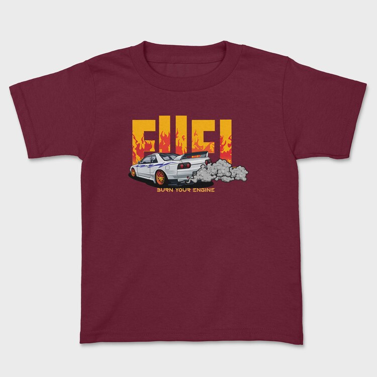 Tricou Copii, Fuel Burn Your Engine