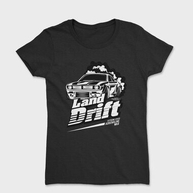 Land Drift Black and White, Tricou Femei