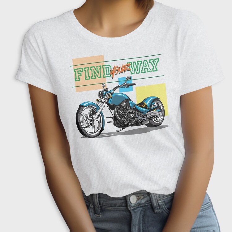 Find Your Way Motorcycle, Tricou Femei