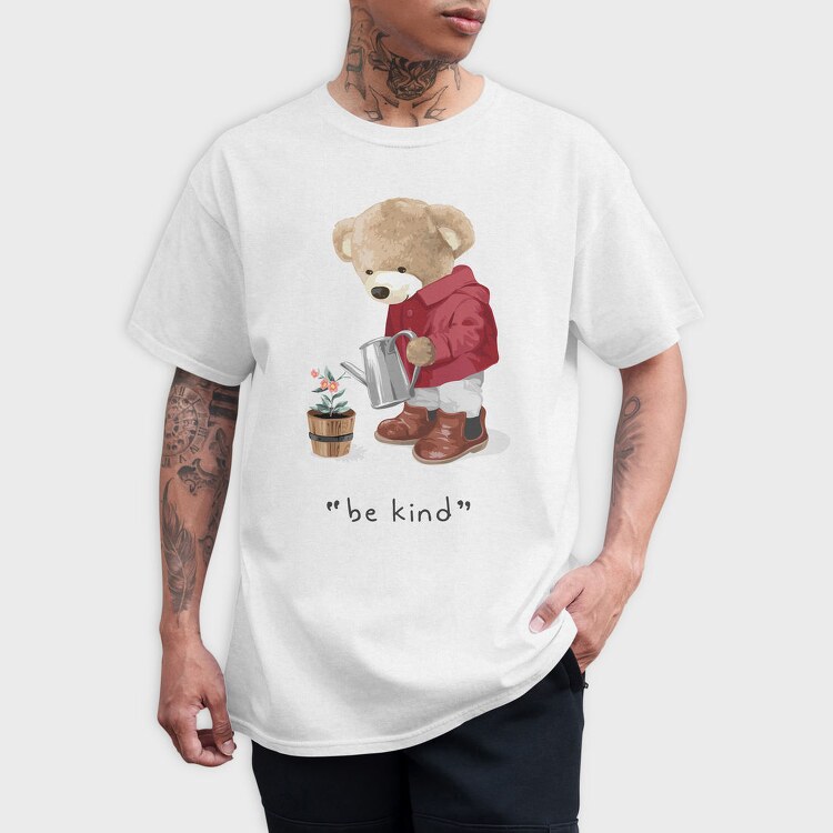 Teddy Bear Kindness, Tricou Barbati (Unisex)
