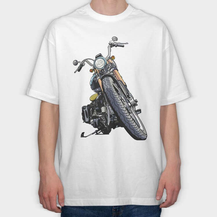 Motorcycle Rider, Tricou Oversize Barbati (Unisex)