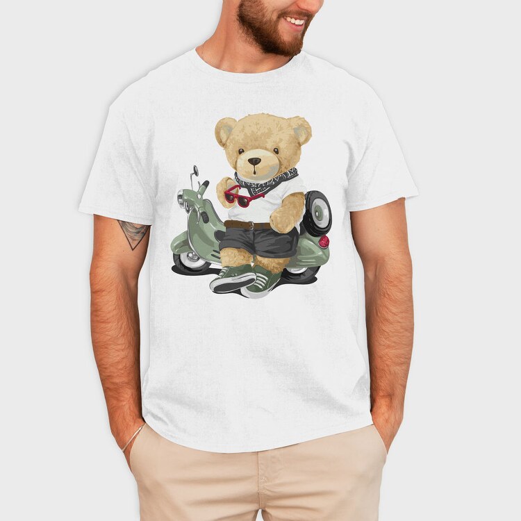 Teddy Rider, Tricou Barbati (Unisex)