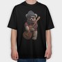 Teddy Rockstar 2, Tricou Oversize Barbati (Unisex)