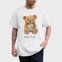 Teddy Boba Tea, Tricou Barbati (Unisex)