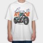 Born To Ride, Tricou Oversize Barbati (Unisex)