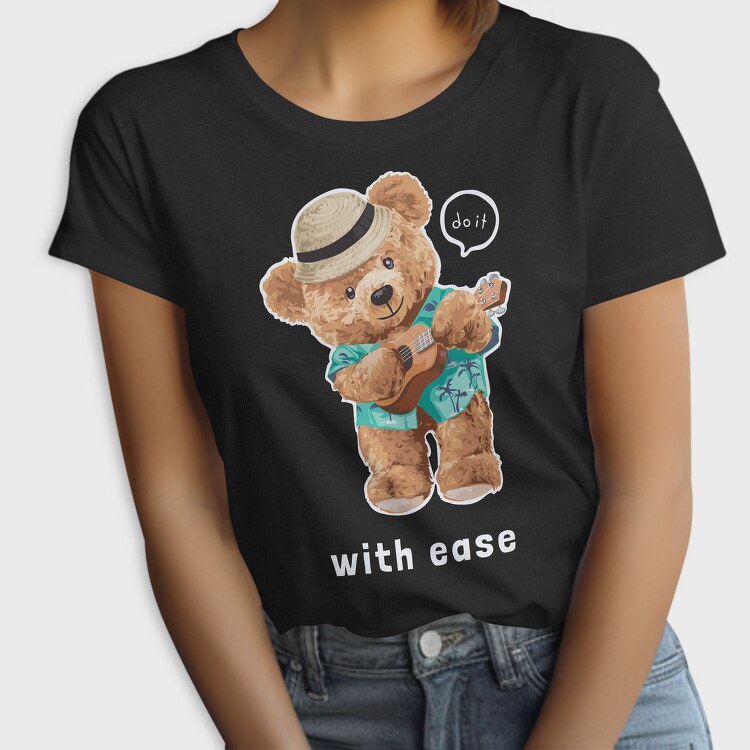 Hawaiian Bear Strumming, Tricou Femei