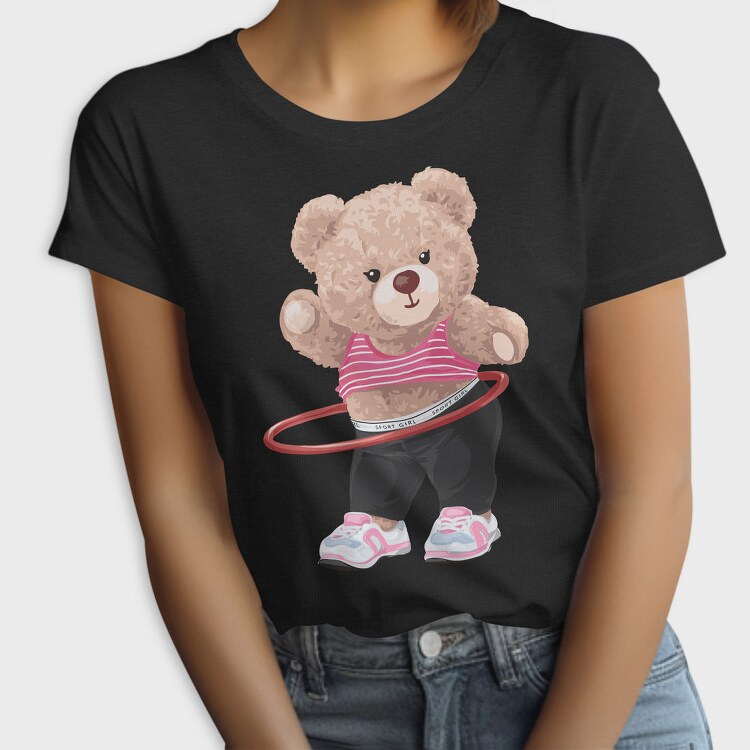 Sporty Bear Hula Hoop, Tricou Femei