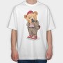 Teddy Photographer, Tricou Oversize Barbati (Unisex)