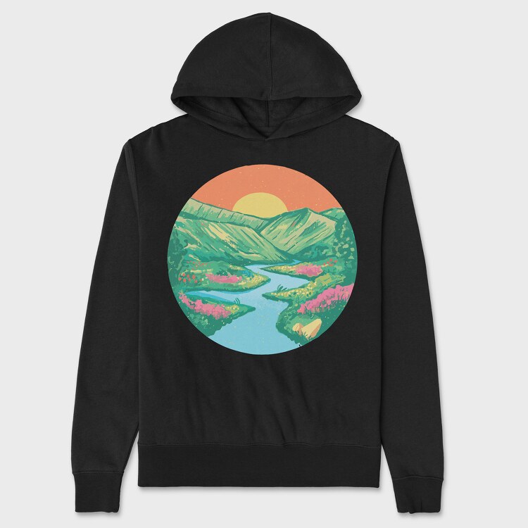 Sunrise Painting, Hanorac Oversize Barbati (Unisex)