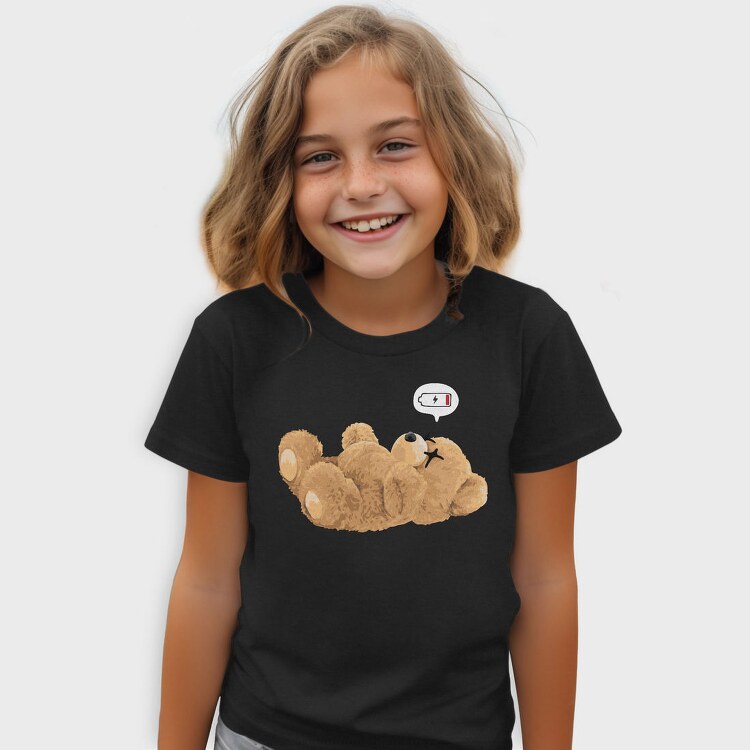 Teddy Bear Battery Low, Tricou Copii