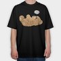 Teddy Bear Battery Low, Tricou Oversize Barbati (Unisex)