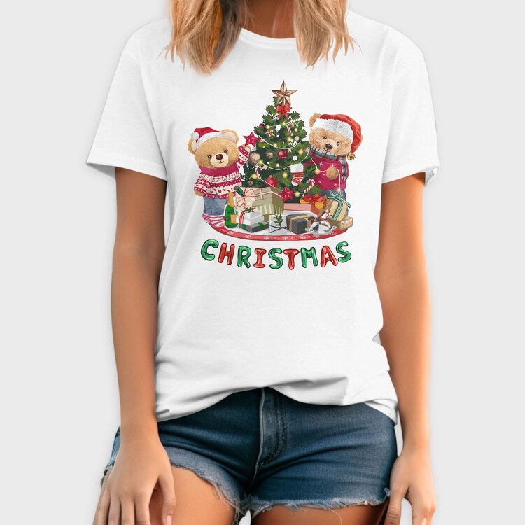 Christmas Teddy Bear 1, Tricou Barbati (Unisex)