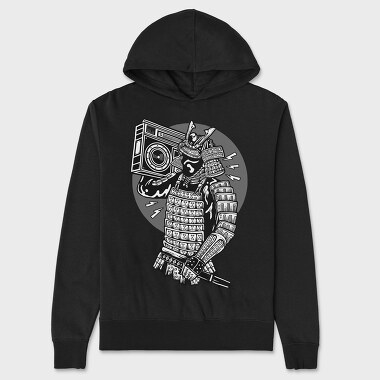 Samurai Boombox, Hanorac Oversize Barbati (Unisex)