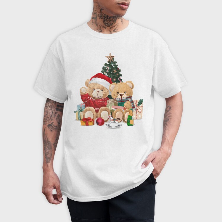 Christmas Teddy Bear, Tricou Barbati (Unisex)