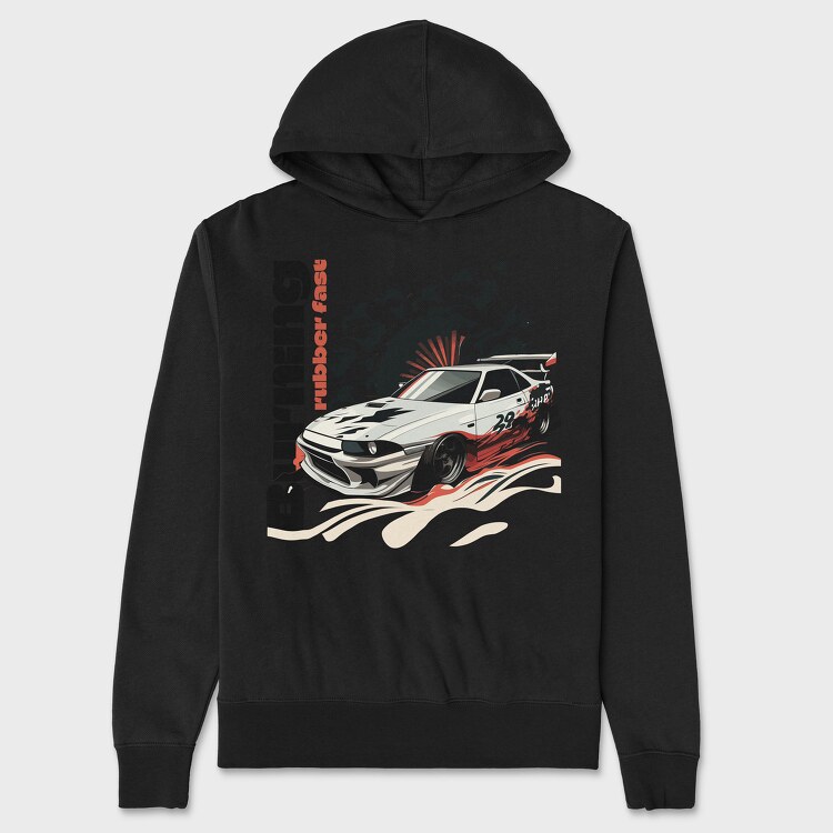 Car Jdm Japan Smoke, Hanorac Oversize Barbati (Unisex)